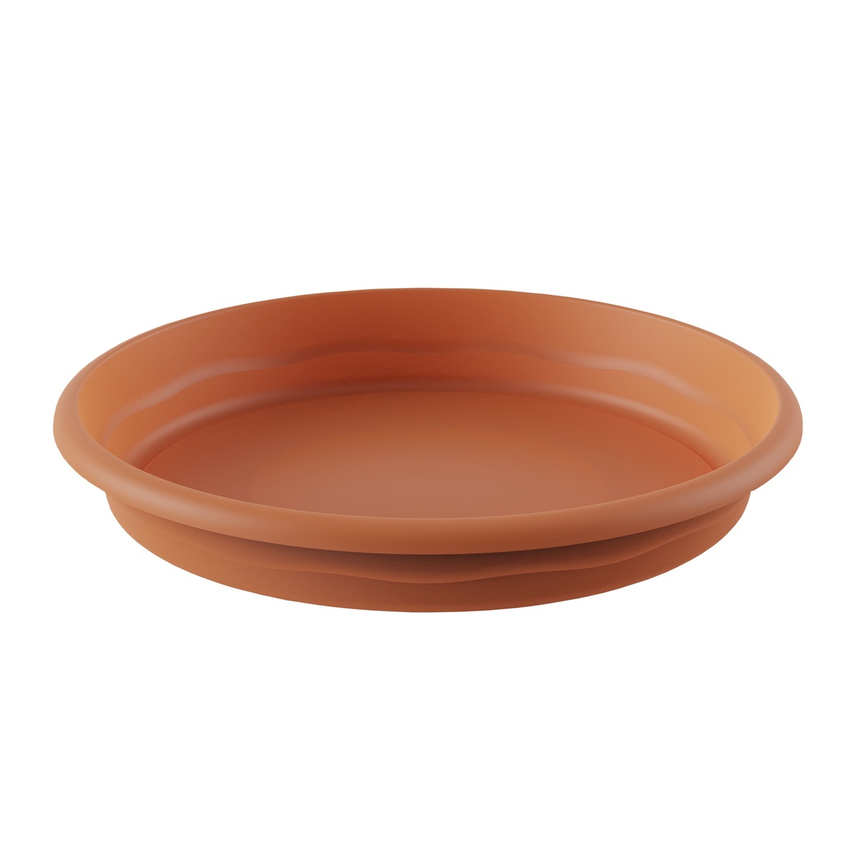 Soucoupe de pot rond de fleurs Terra Ø100mm Marron