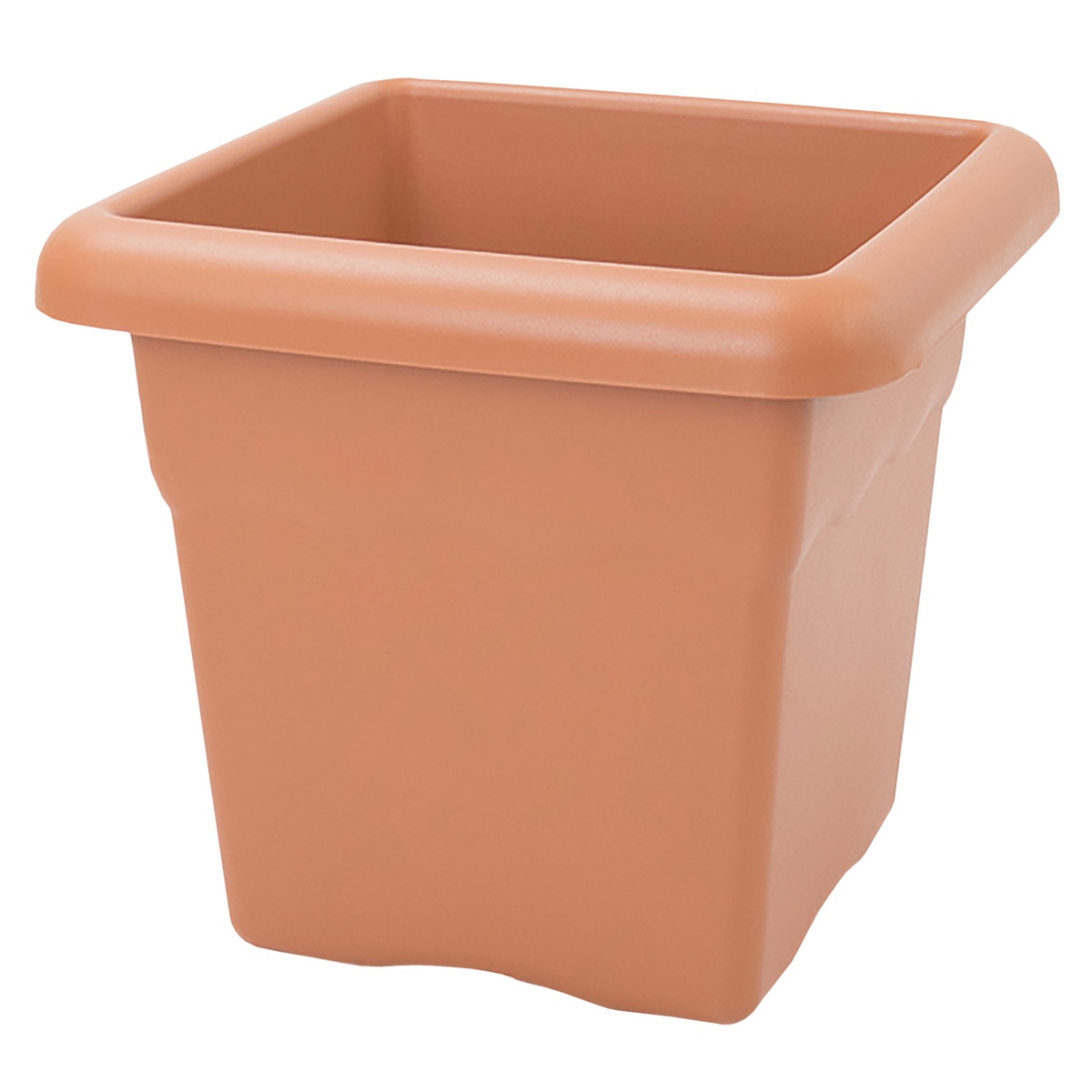 Pot carré de fleurs Terra 440mm Marron