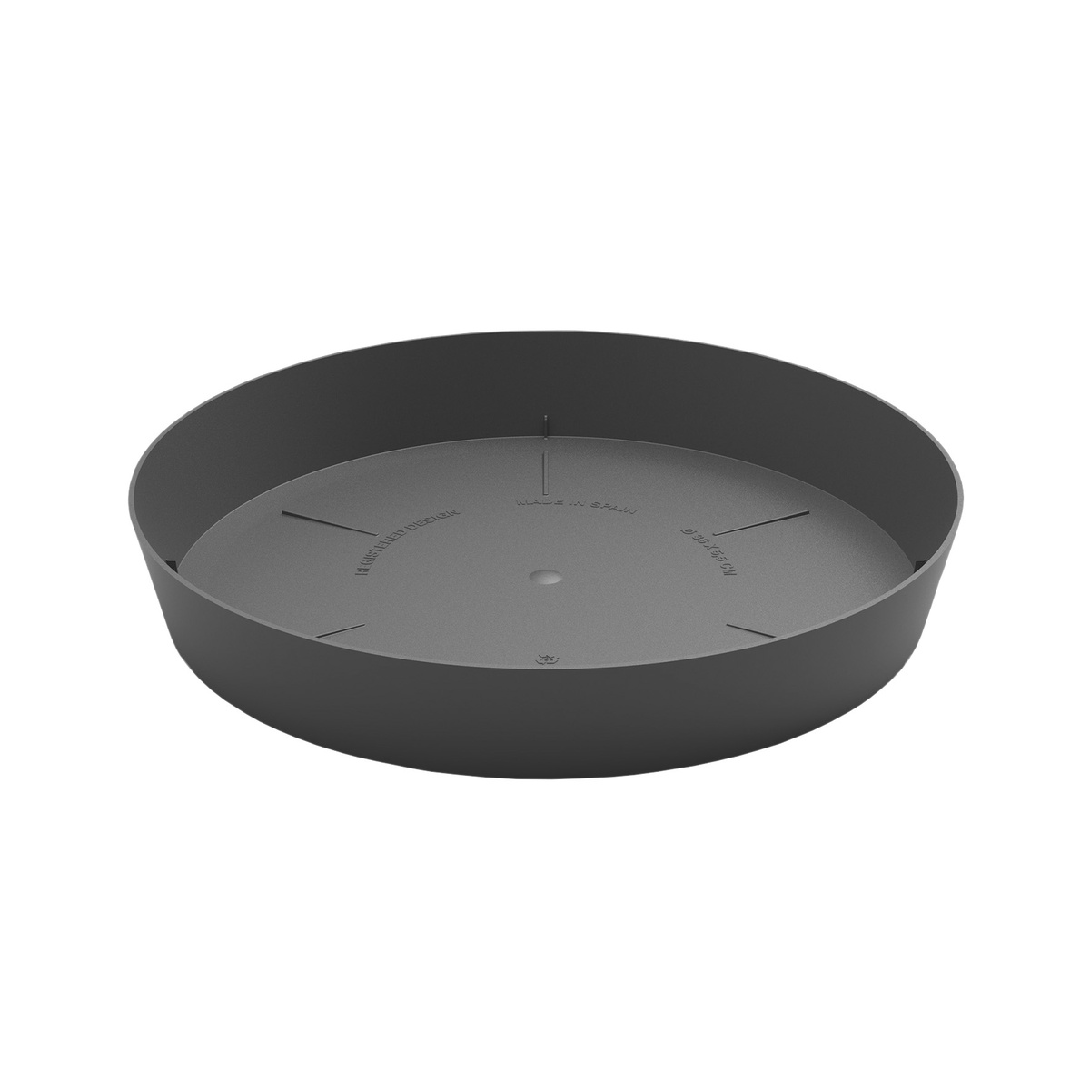 Saucer for Tes and Doric pot Ø180mm Anthracite gray