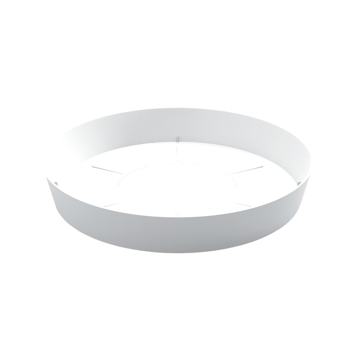 Soucoupe pour pot de fleurs Tes et Doric Ø140mm Blanc