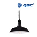 Line industrial pendant lamp 1m metal black