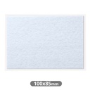 Feltro adesivo quadrado 100 x 85 mm – Branco