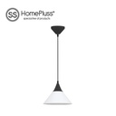 Madison pendant lamp E27 white/black