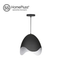 Hanging lamp E27 White/Black