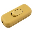 Interruptor de passagem 6 A Dourado