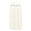 Pack 6 velas decorativas LED castiçal 160 mm