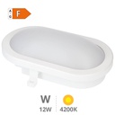 Hitra Oval Bulkhead 12W 4200K IP54