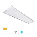 Hassi LED recessed panel rectangular 40W 6000K Niquel