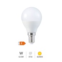 Ampoule LED sphérique 6,5W E14 4200K