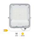 Projecteur aluminium LED 30 W 4000K IP65 Blanc