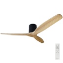 Mucari 52' DC ceiling fan with remote control CCT 3 blades White/Wood