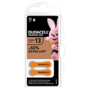 Pila para audífono Duracell DA 13 Blister 6u