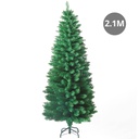 Árbol de navidad artificial tipo lápiz Bousso 2,1M 750 ramas