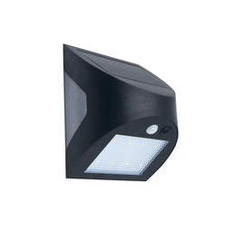 [200210028] Kolam Solar LED Bulkhead 3W with movement and night sensor 4000K IP65 Black
