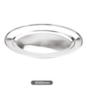 Stainless steel oval serving tray 35cm