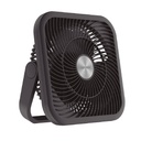 Ventilador portátil Rayna multifunción 25cm 9W Negro