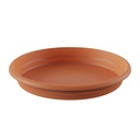 Soucoupe de pot rond de fleurs Terra Ø140mm Marron