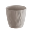 Vaso Oasis com prato integrado Ø240mm Bege