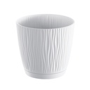 Vaso Oasis com prato integrado Ø130mm Branco